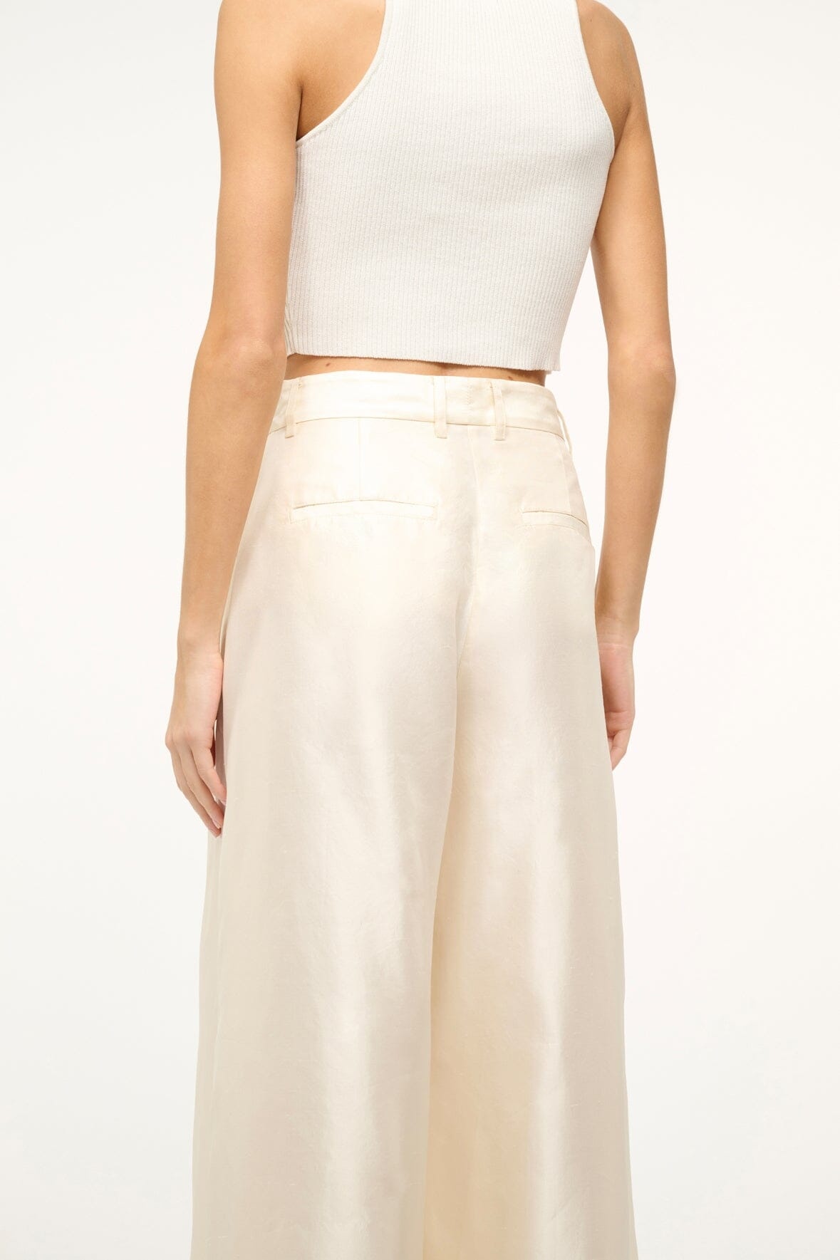 STAUD SASHA PANT IVORY - 5