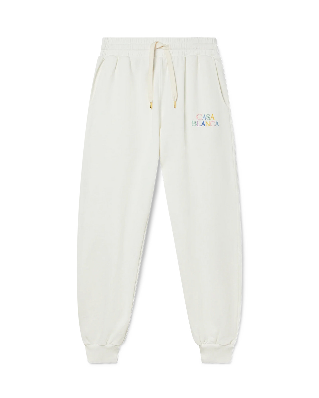 Stacked Logo Embroidered Sweatpants - 1