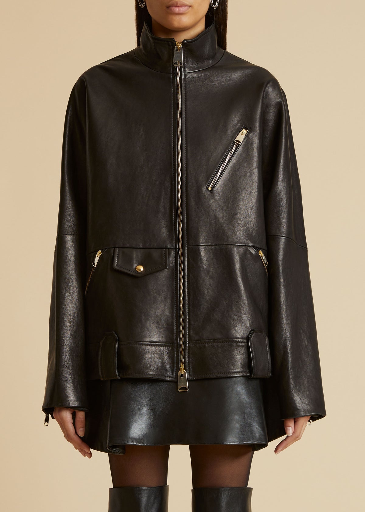 The Shallin Jacket in Black Leather - 1