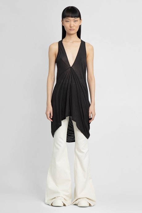 Rick owens drkshdw women's black fogachine island tank - 1