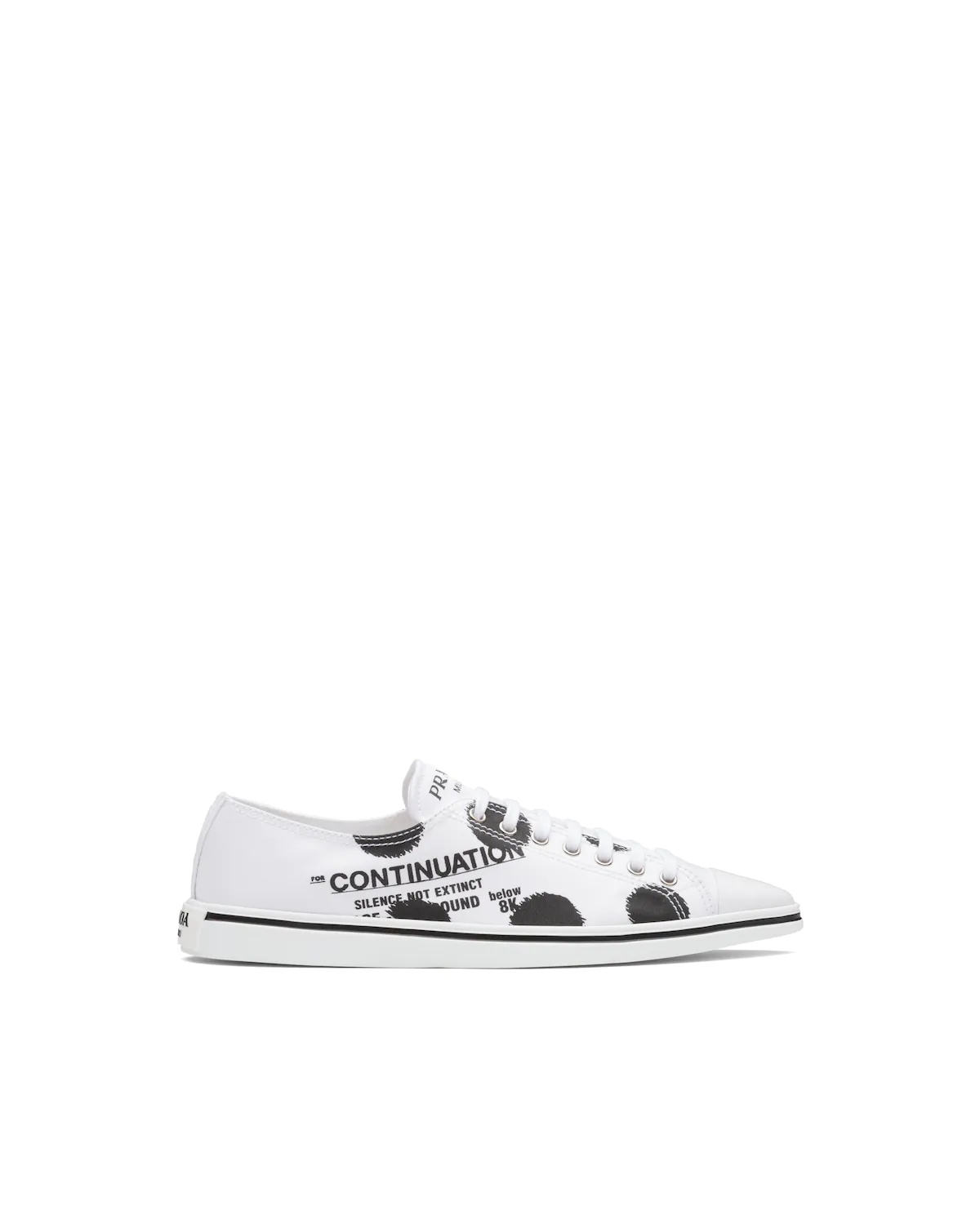 Printed cotton gabardine sneakers - 2