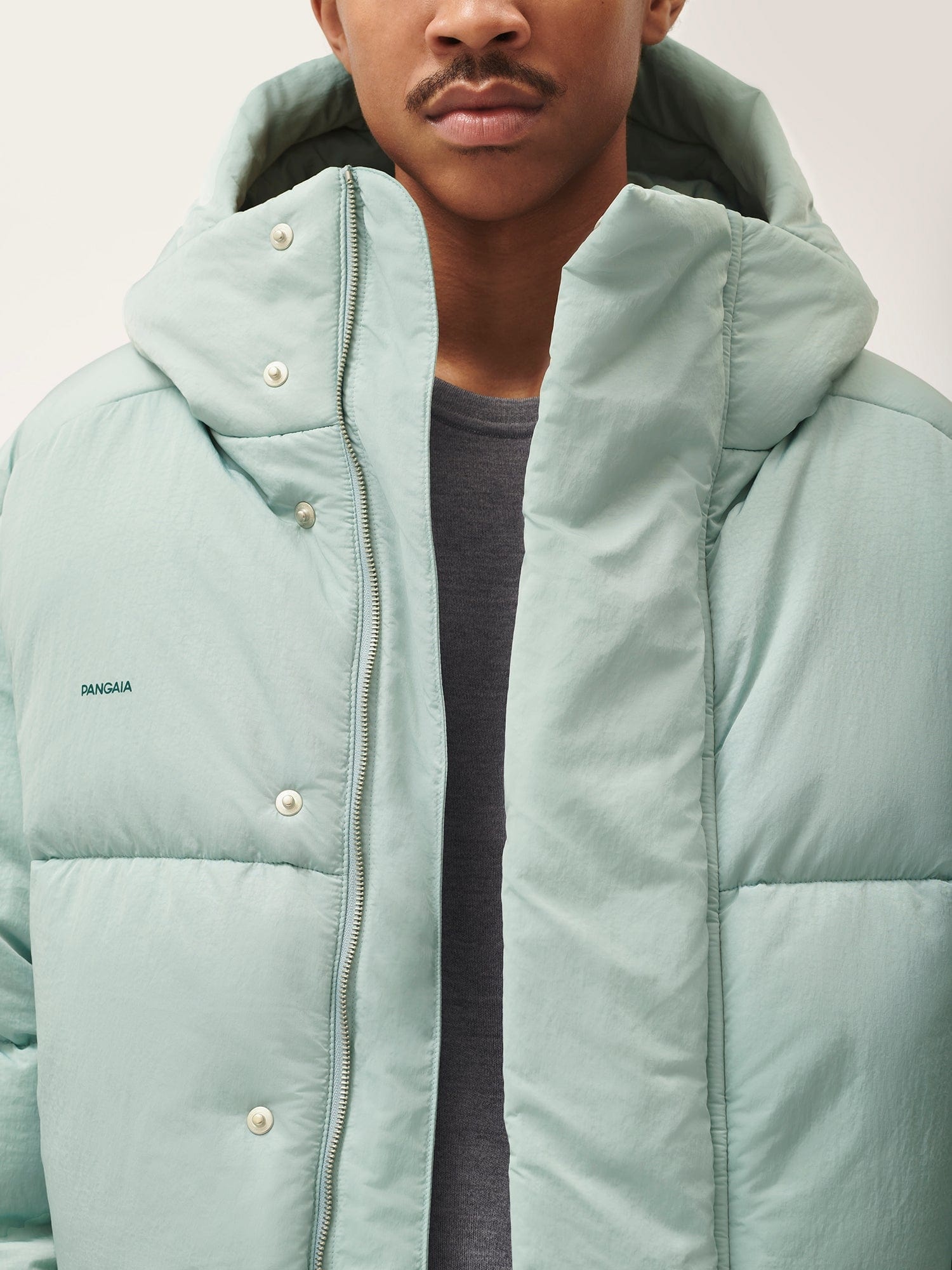 Men’s Flower-Warmth Recycled Nylon Puffer - Eucalyptus Blue - 4