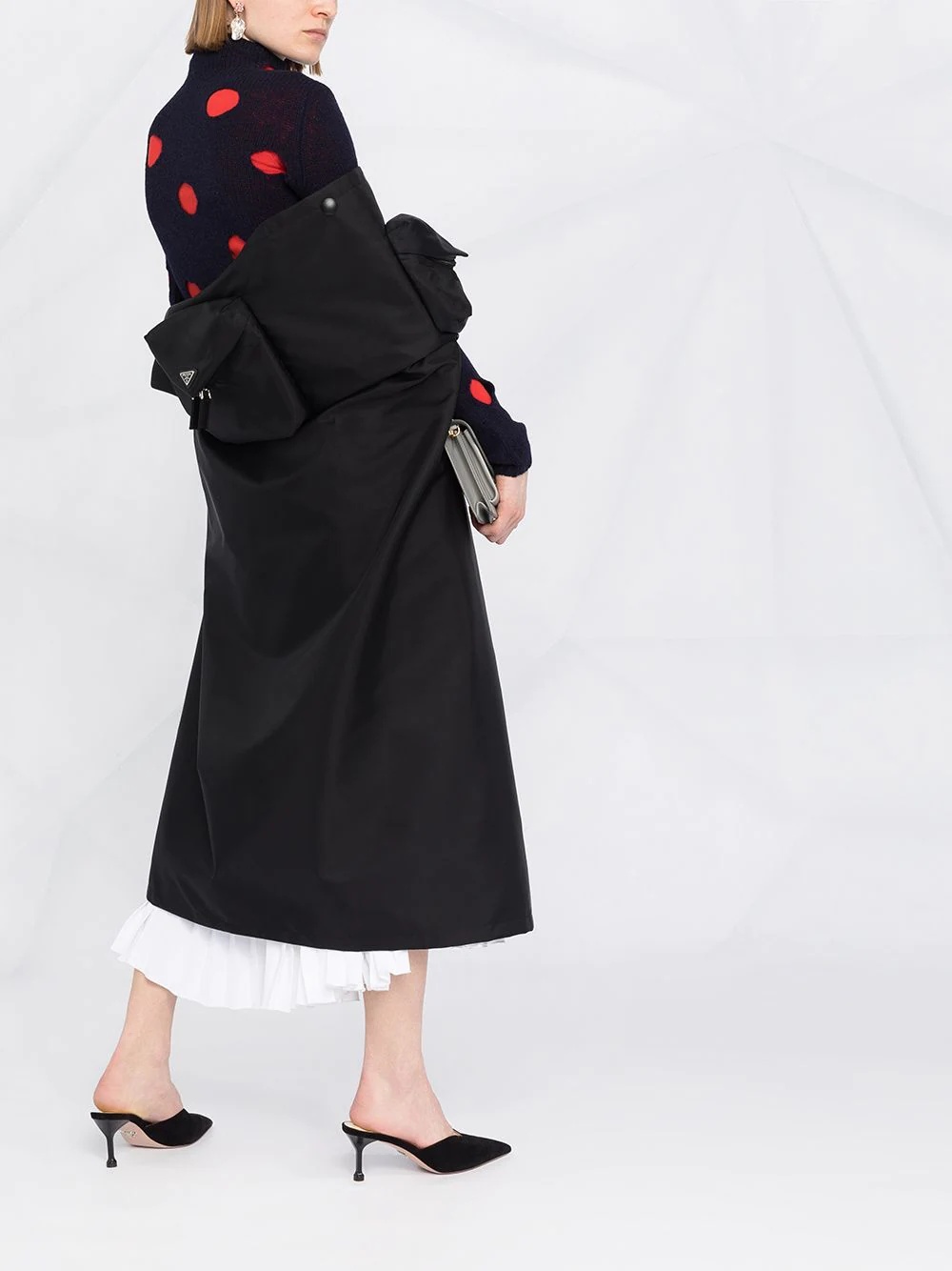 Re-Nylon gabardine cape - 6