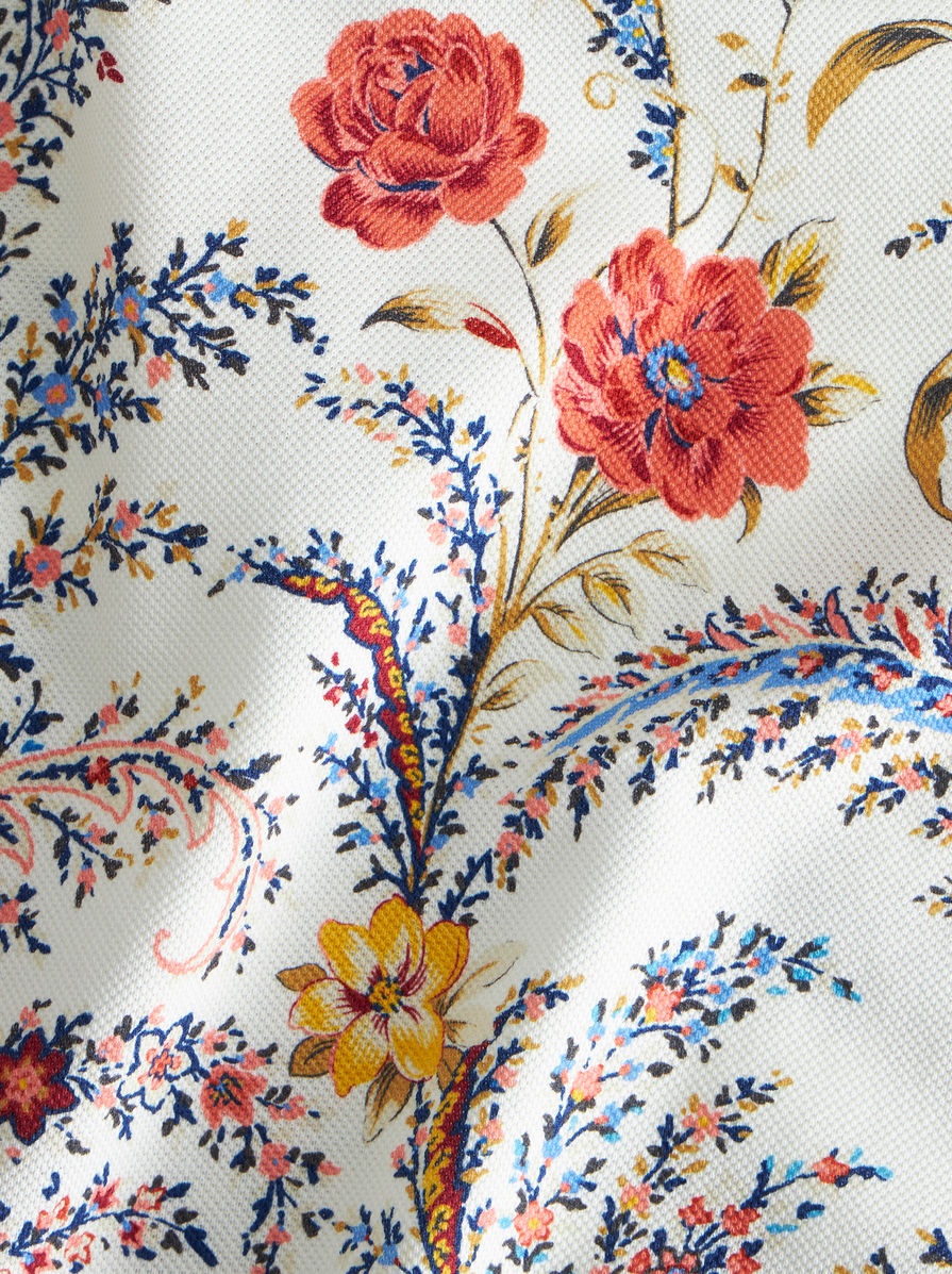 FLORAL PAISLEY POLO SHIRT - 6