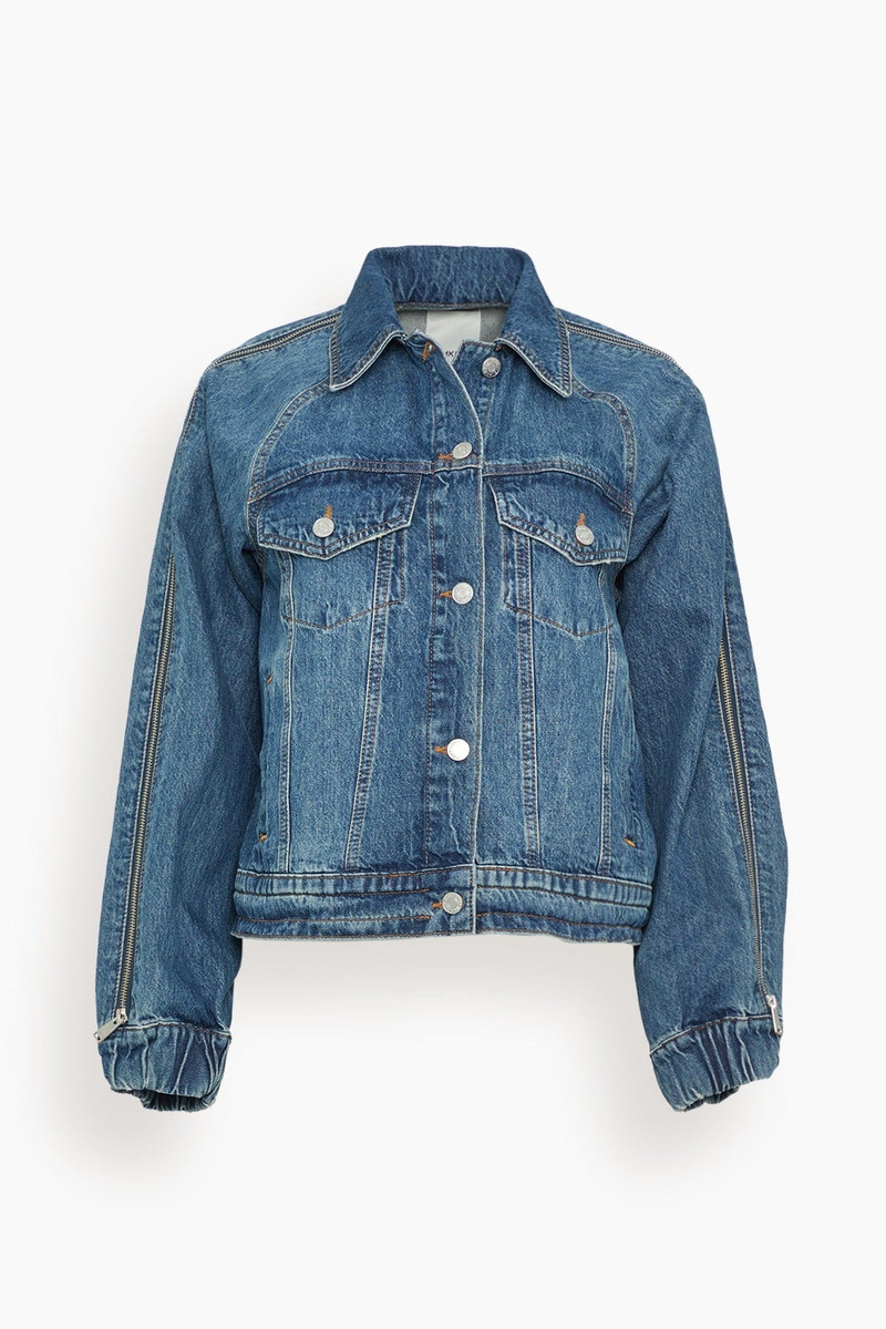 Amie Zippered Sleeve Jacket in Coronado 1