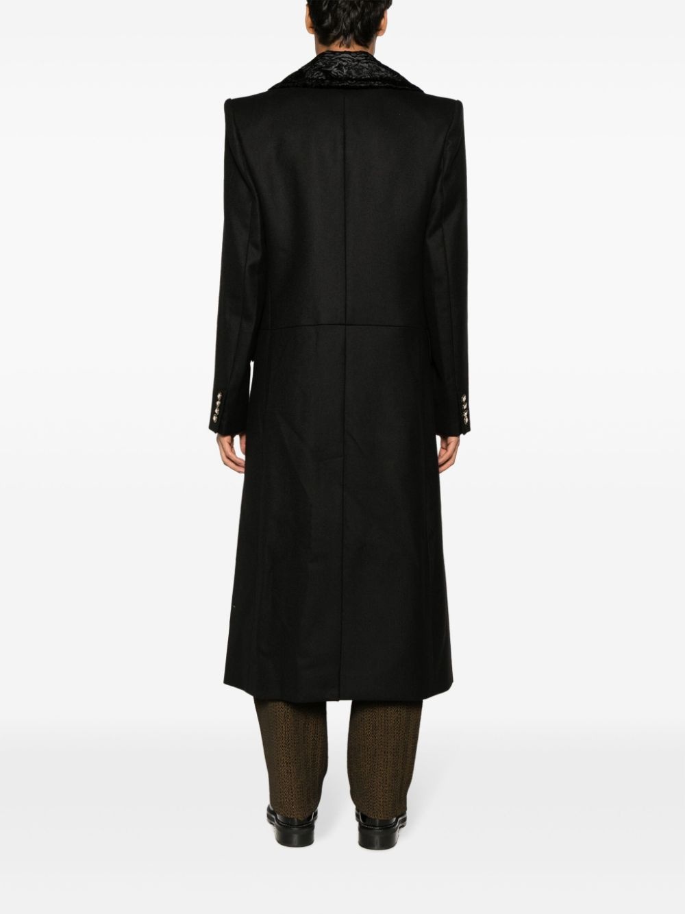 double-breasted wool coat - 4