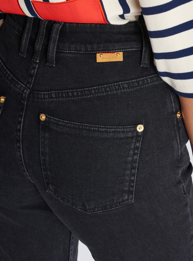 Flared denim jeans 8