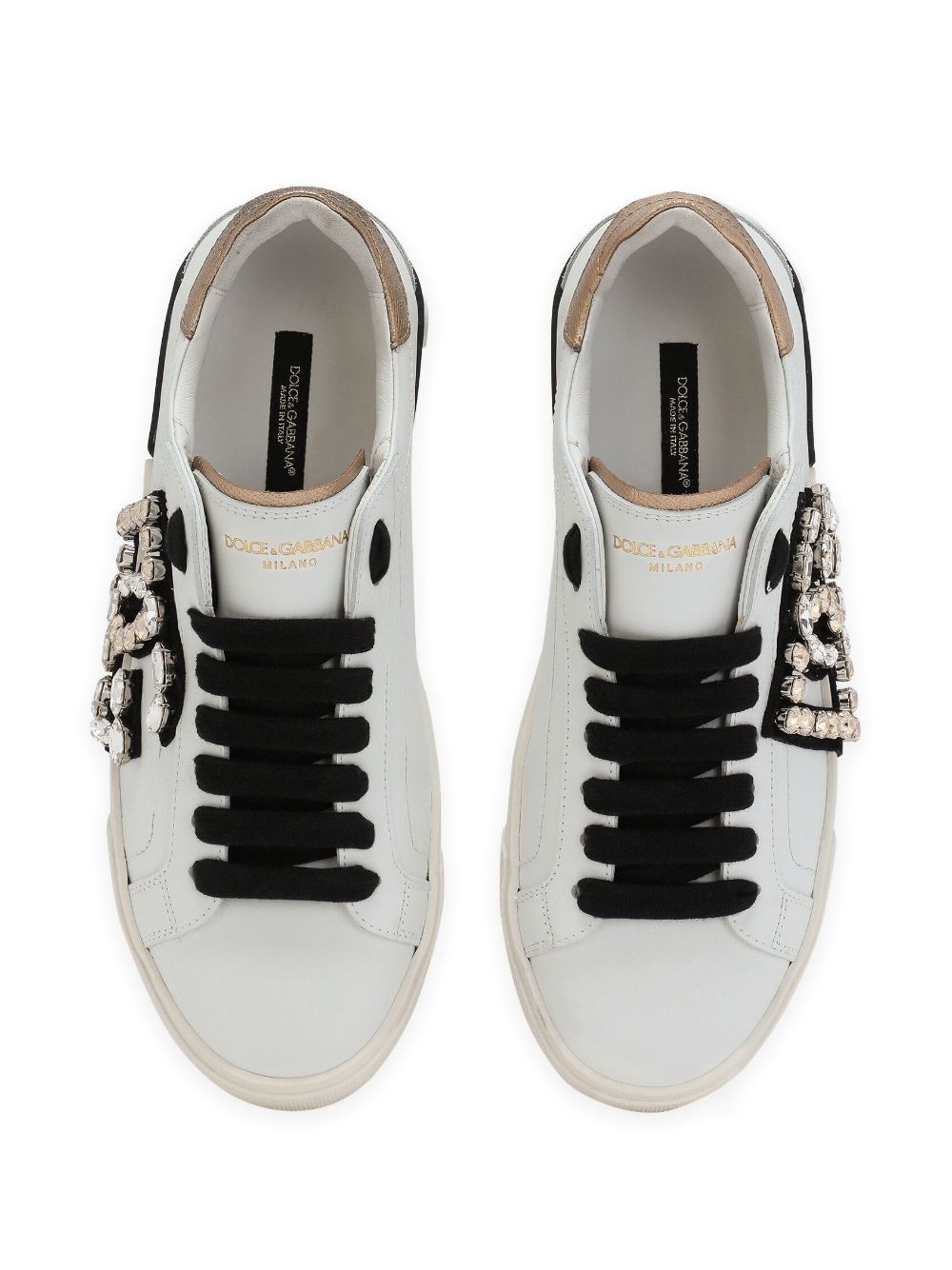 Portofino rhinestone-embellished sneakers - 4