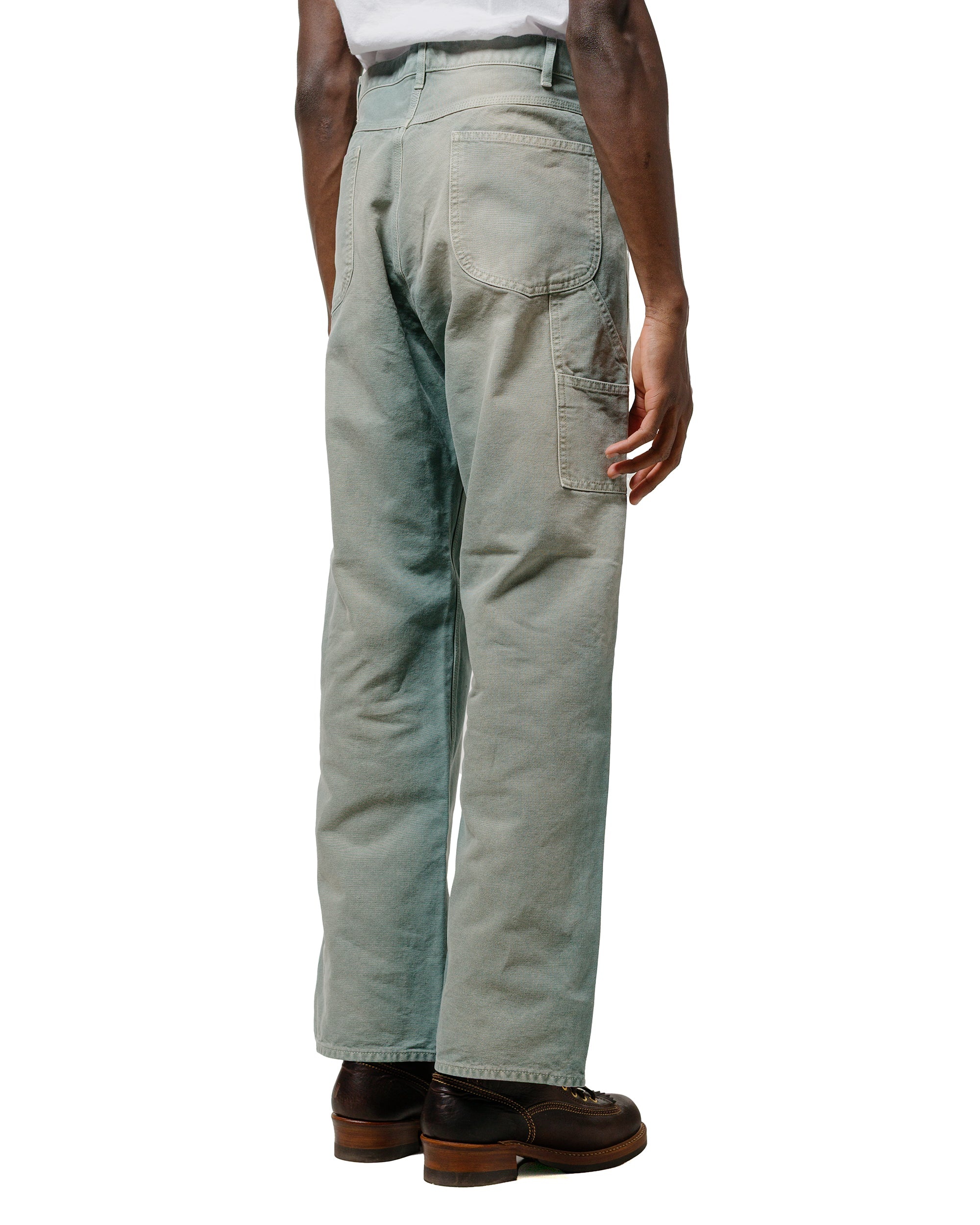 Organic Cotton Duck Pants Ash Green - 3
