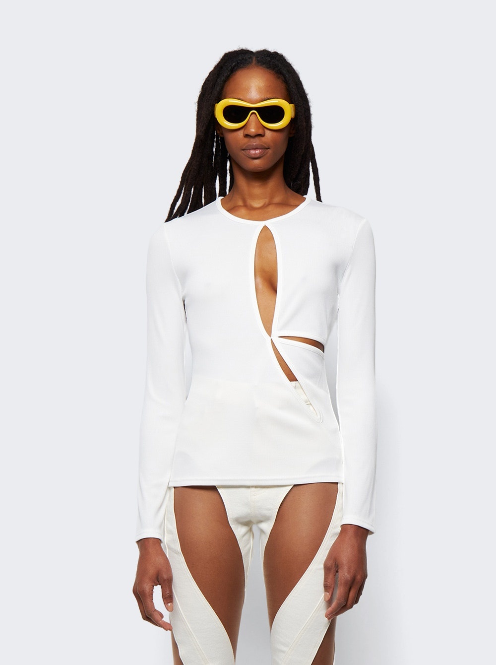 Anglaise Long Sleeve Top White - 3