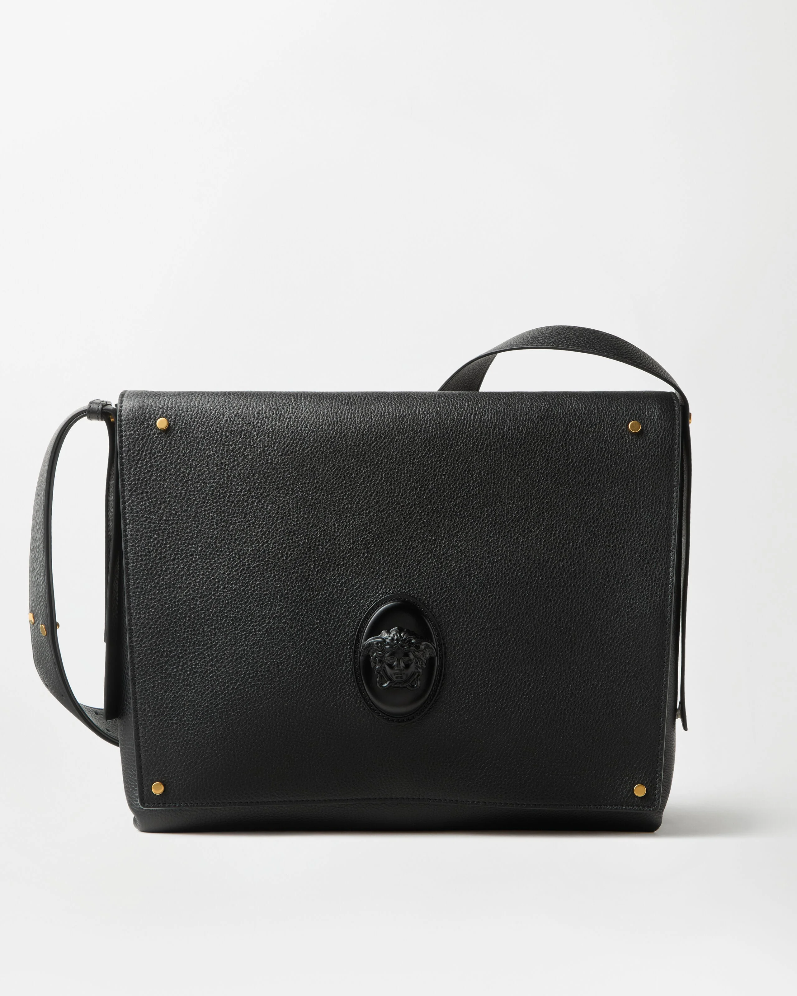 Lou Large Leather Messenger Bag - 1