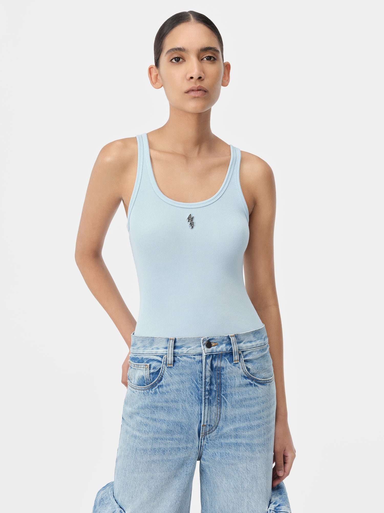 AMIRI STACKED RIBBED TANK - 3