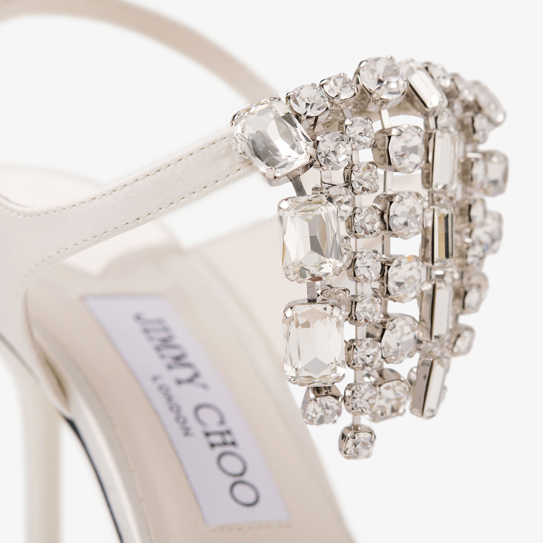 Verity 95
Ivory Satin Crystal Pumps - 3