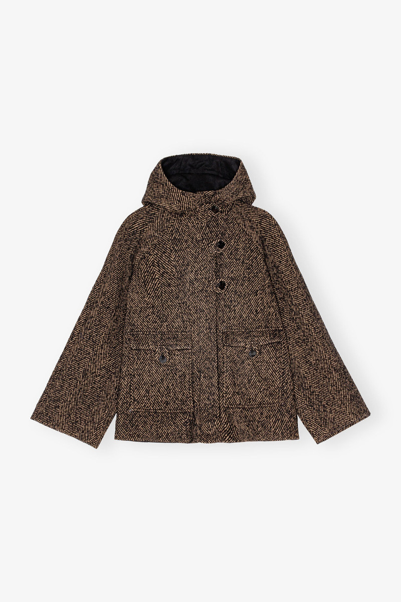 HERRINGBONE 공구 MIDI 재킷 1