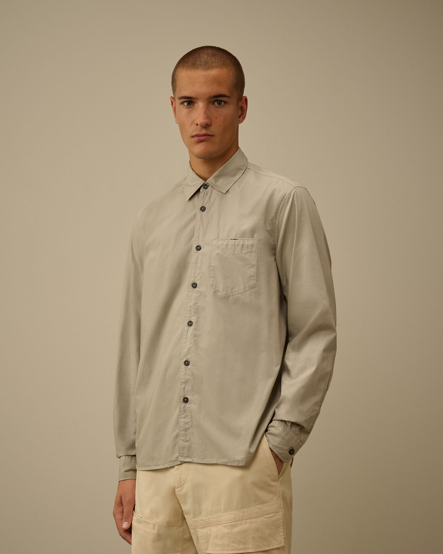 Popeline Longsleeve Button Shirt - 3