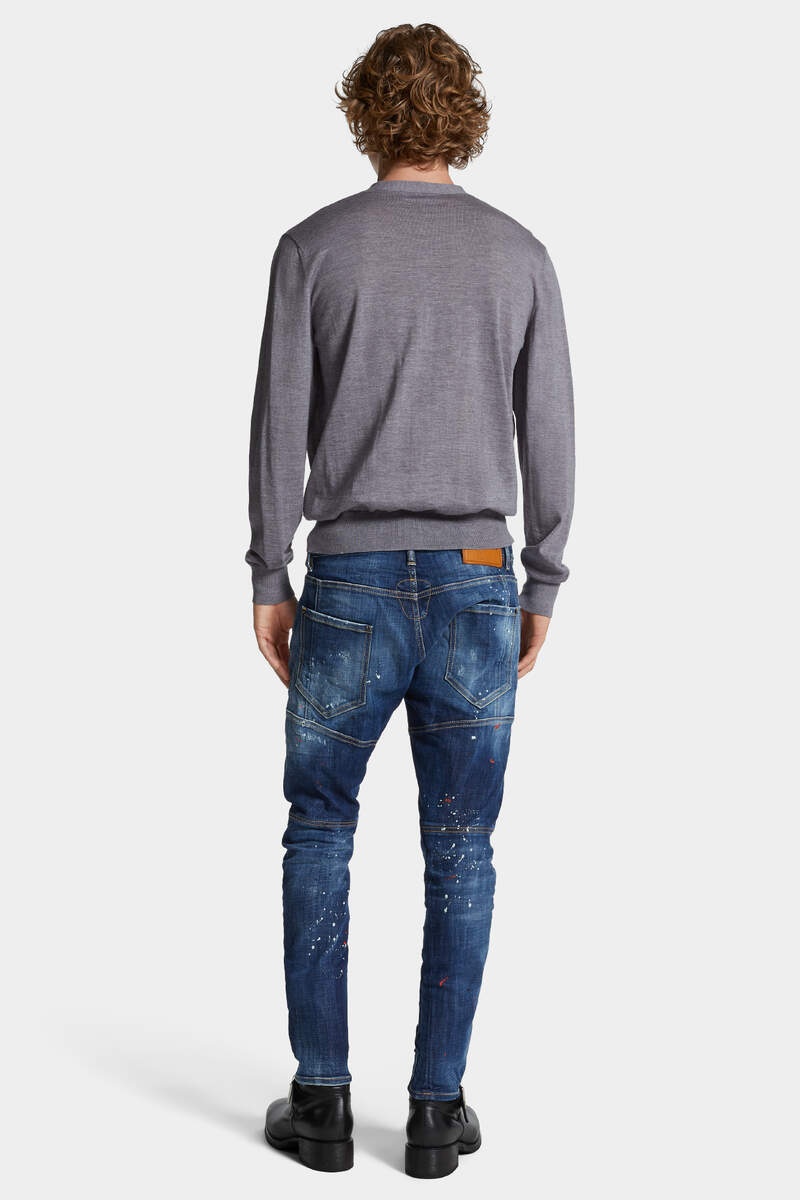 MEDIUM EASY WASH TIDY BIKER JEANS - 4