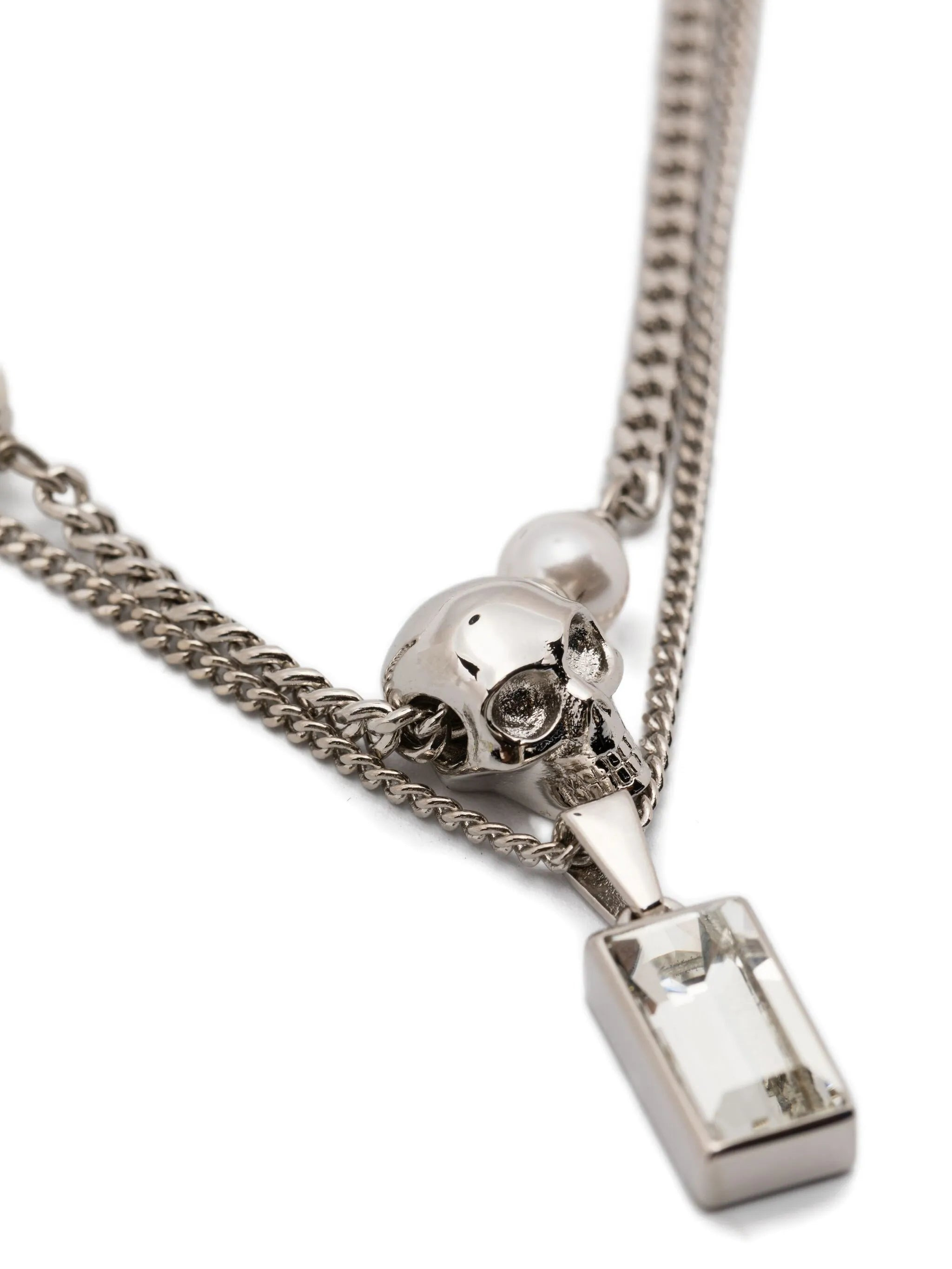 Alexander Mcqueen Skull Brass Necklace - 3