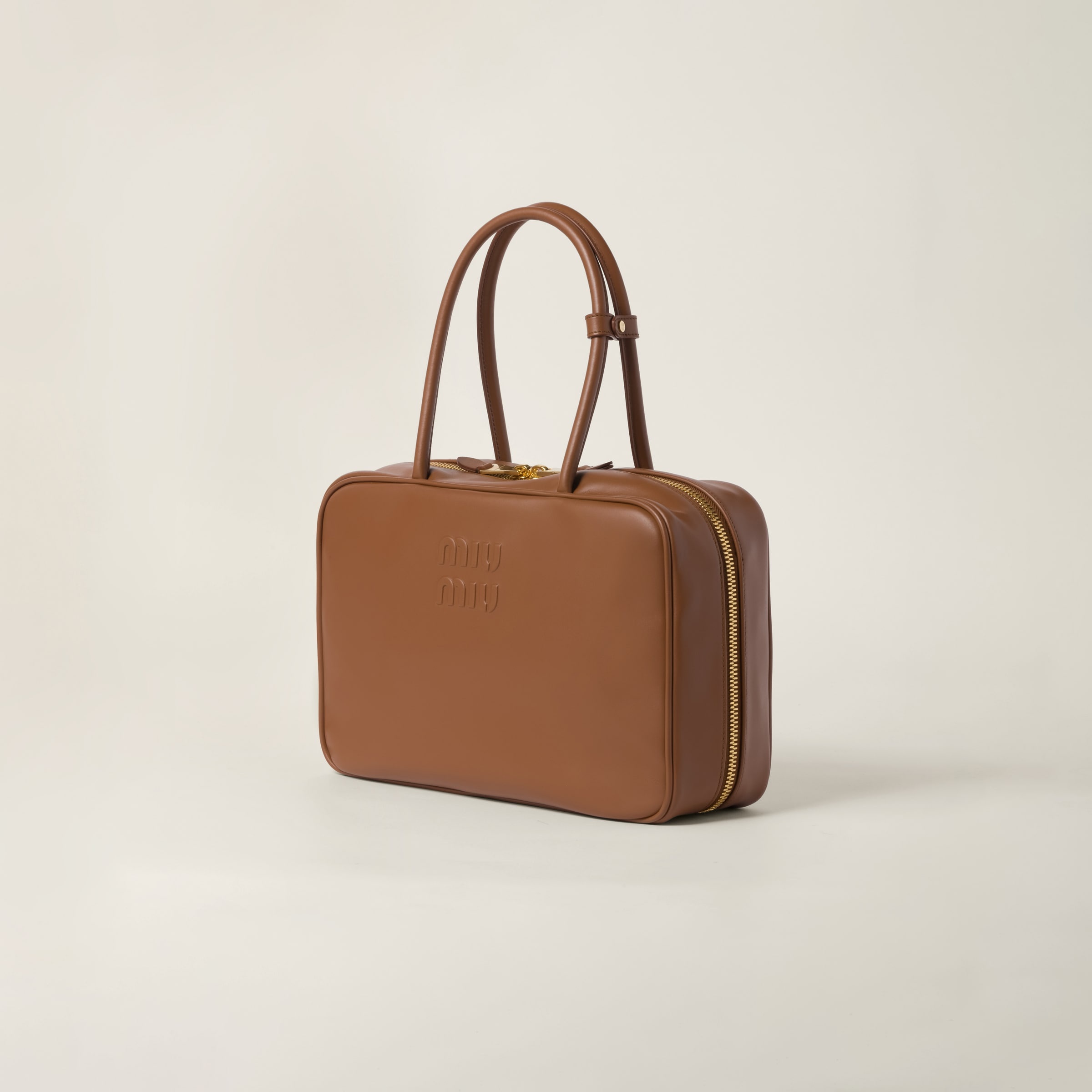 Leather top-handle bag - 3