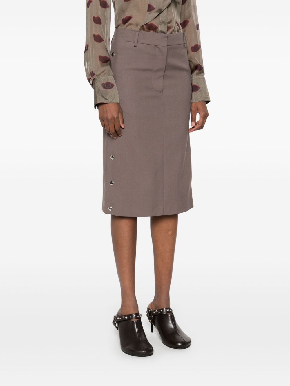 studded midi skirt - 3
