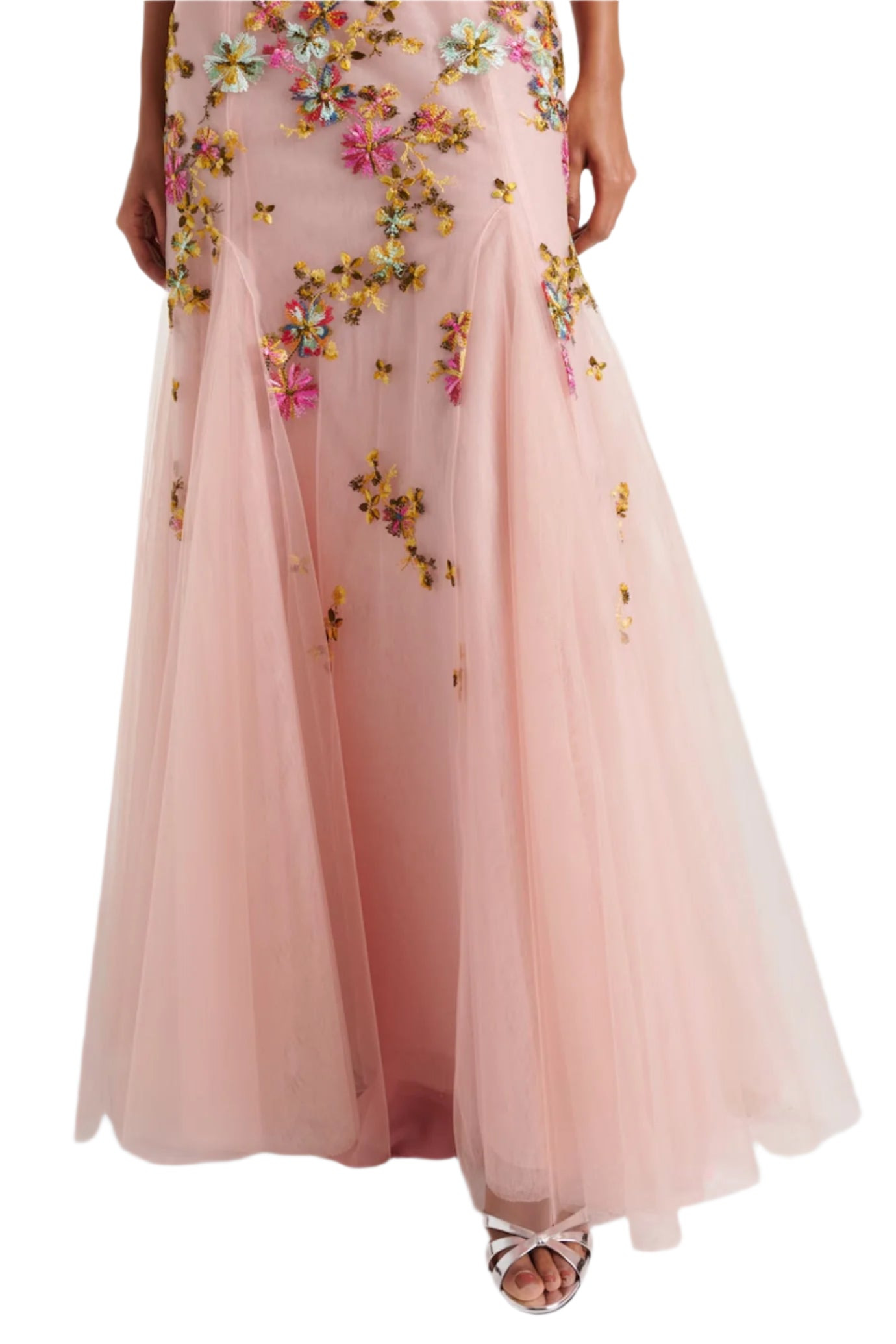 POLINA EMBROIDERED TULLE GOWN - 4