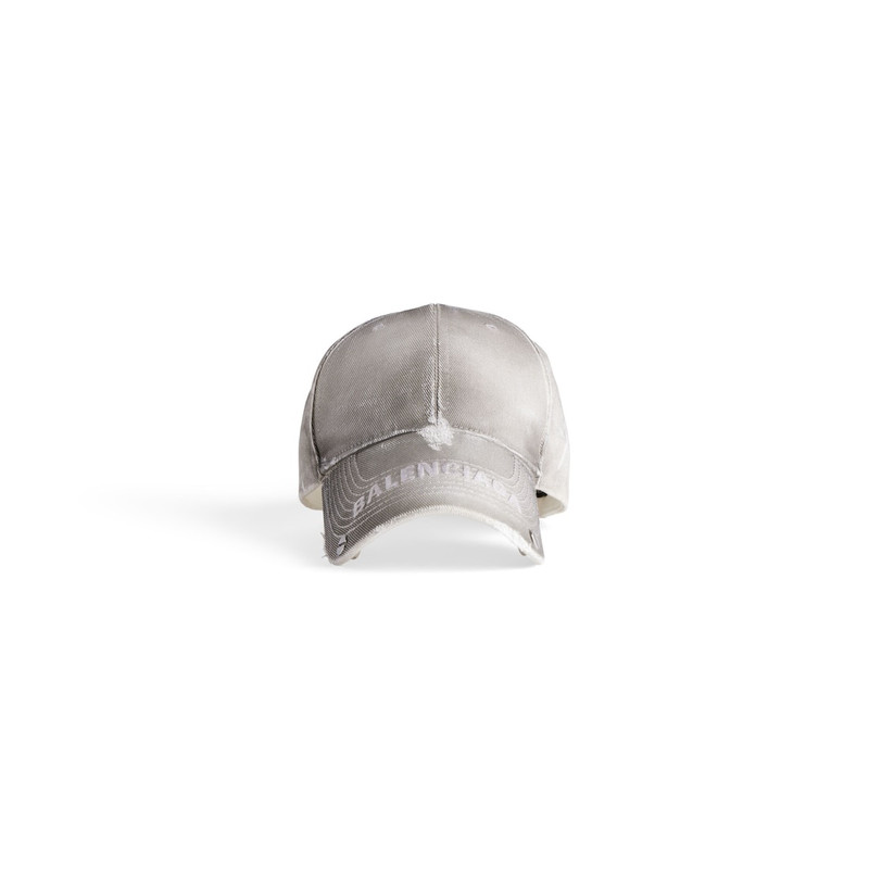 Women's Studded Cap in White 1