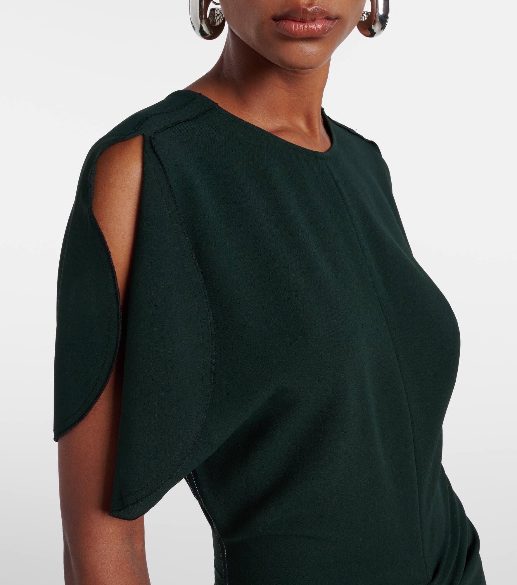 Gathered midi dress - 4