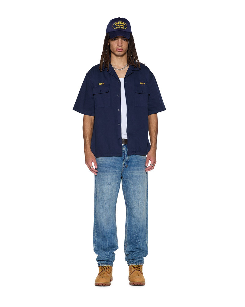 Ksubi MEKANIK BOILER SS SHIRT INK BLUE outlook