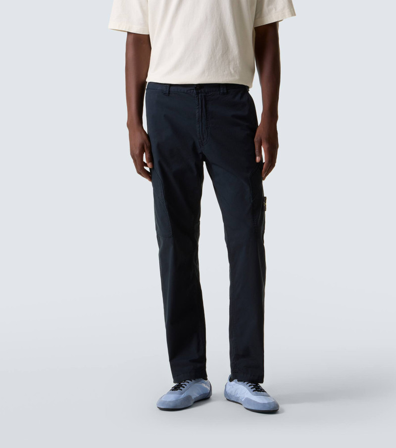 Embroidered cotton-blend twill cargo pants 3