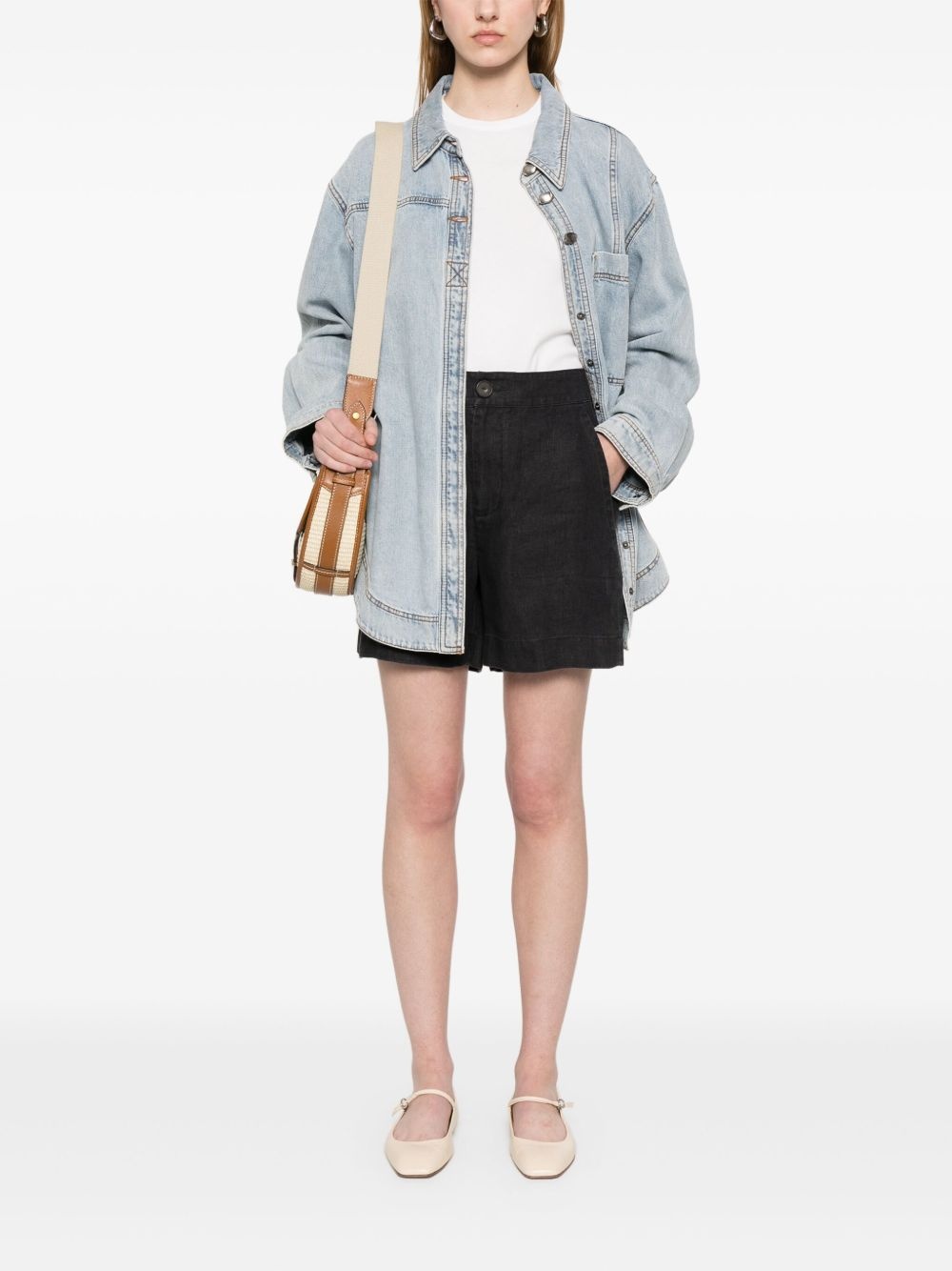 elasticated-waist shorts - 2