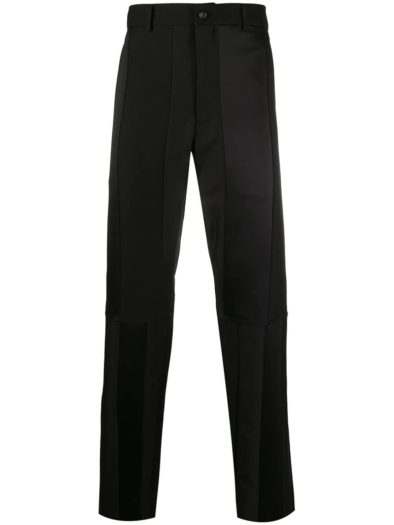 panelled straight-leg trousers 1