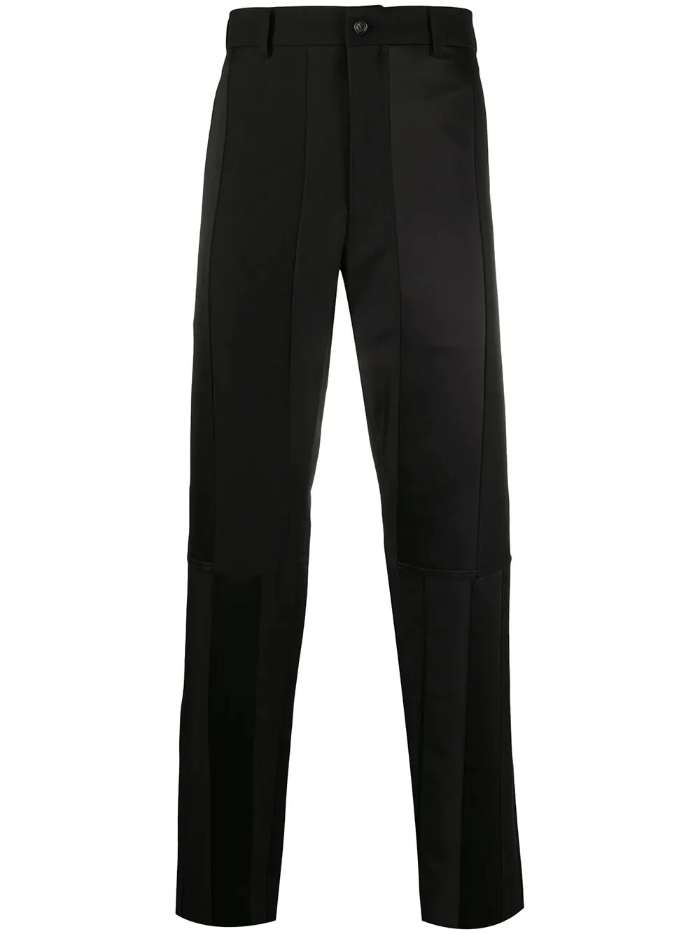 panelled straight-leg trousers - 1