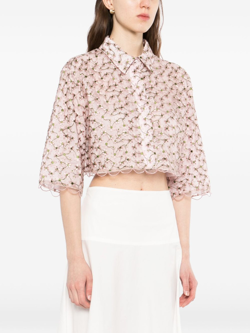 floral-embroidered cropped shirt 3