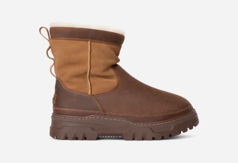 ® Men's Heritage Pull-On TrailGazer Sheepskin Classic Boots in Chestnut 1