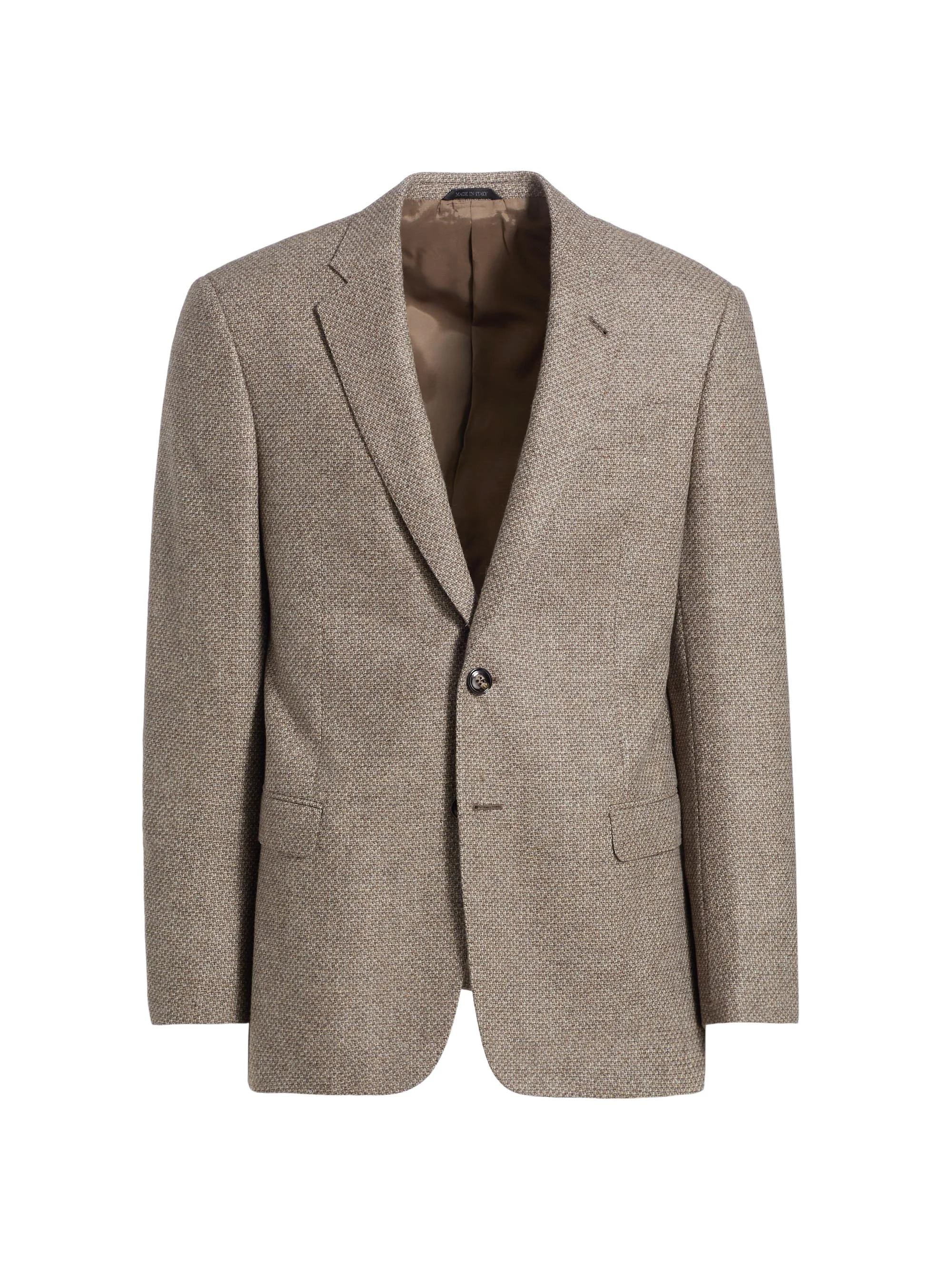 Men's Textured Wool & Cashmere Jacket - Tan - 1