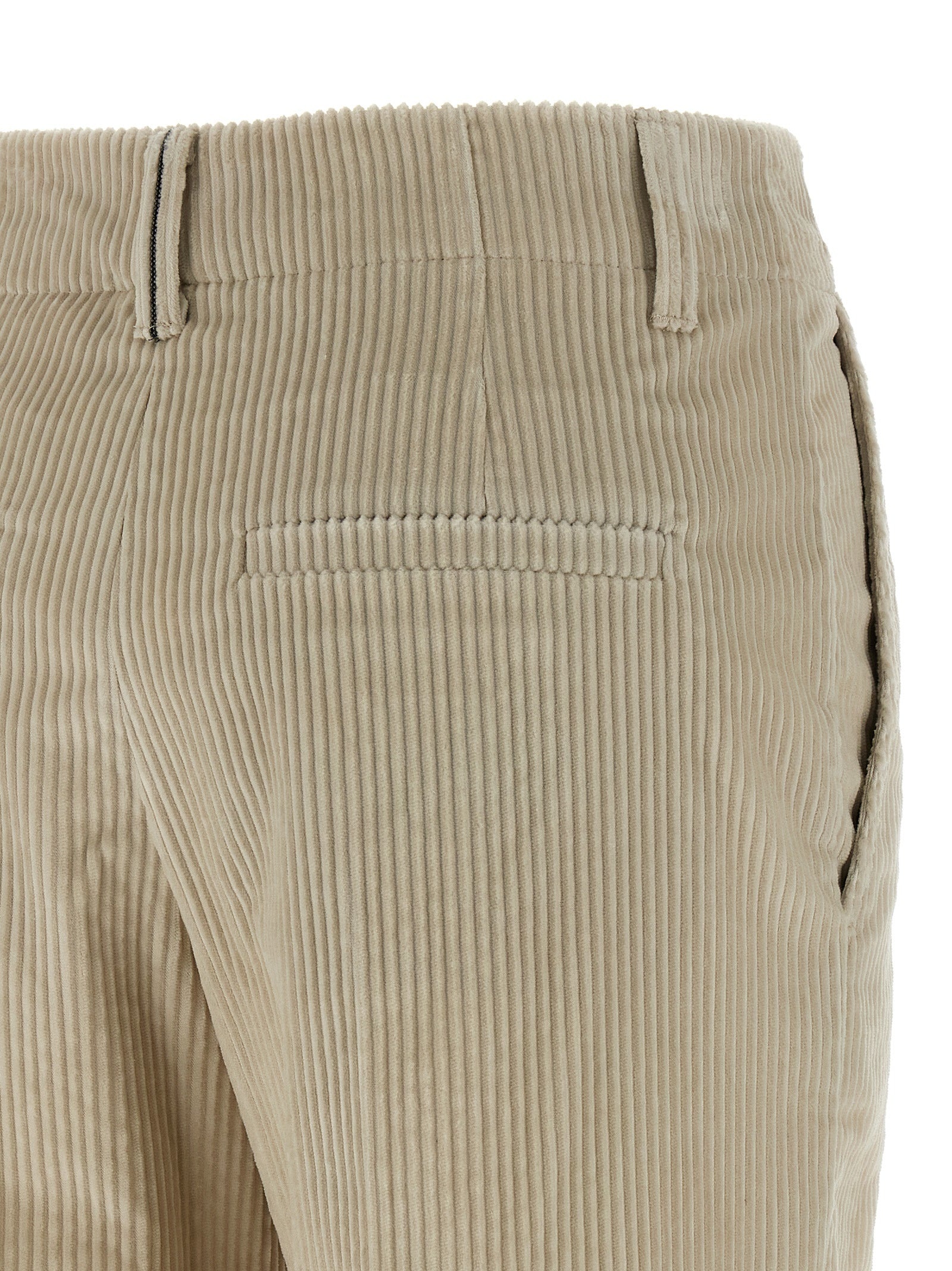 Monile Velvet Pants Beige - 4