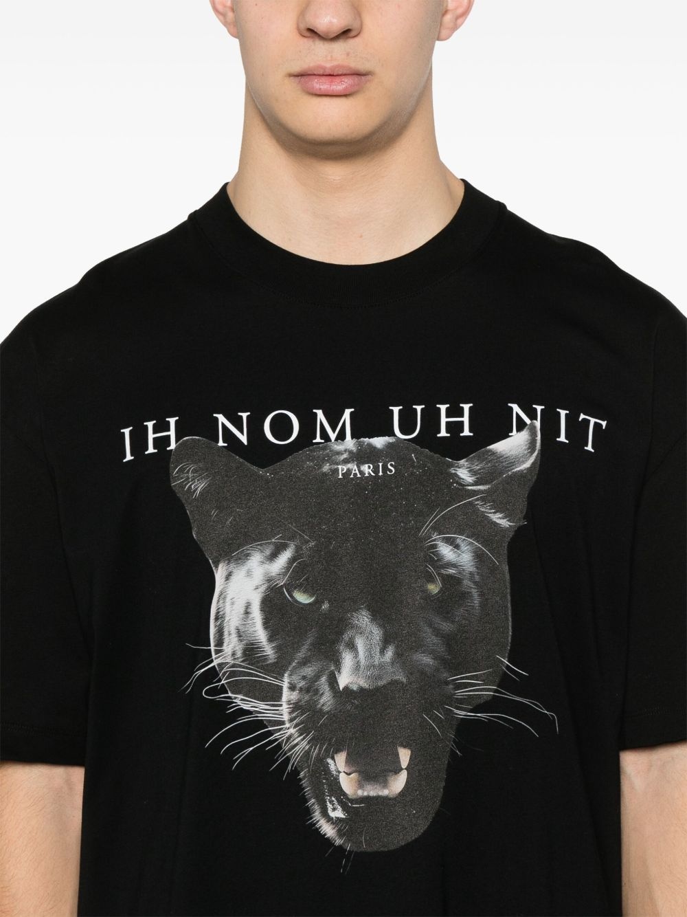 cat-print T-shirt - 4