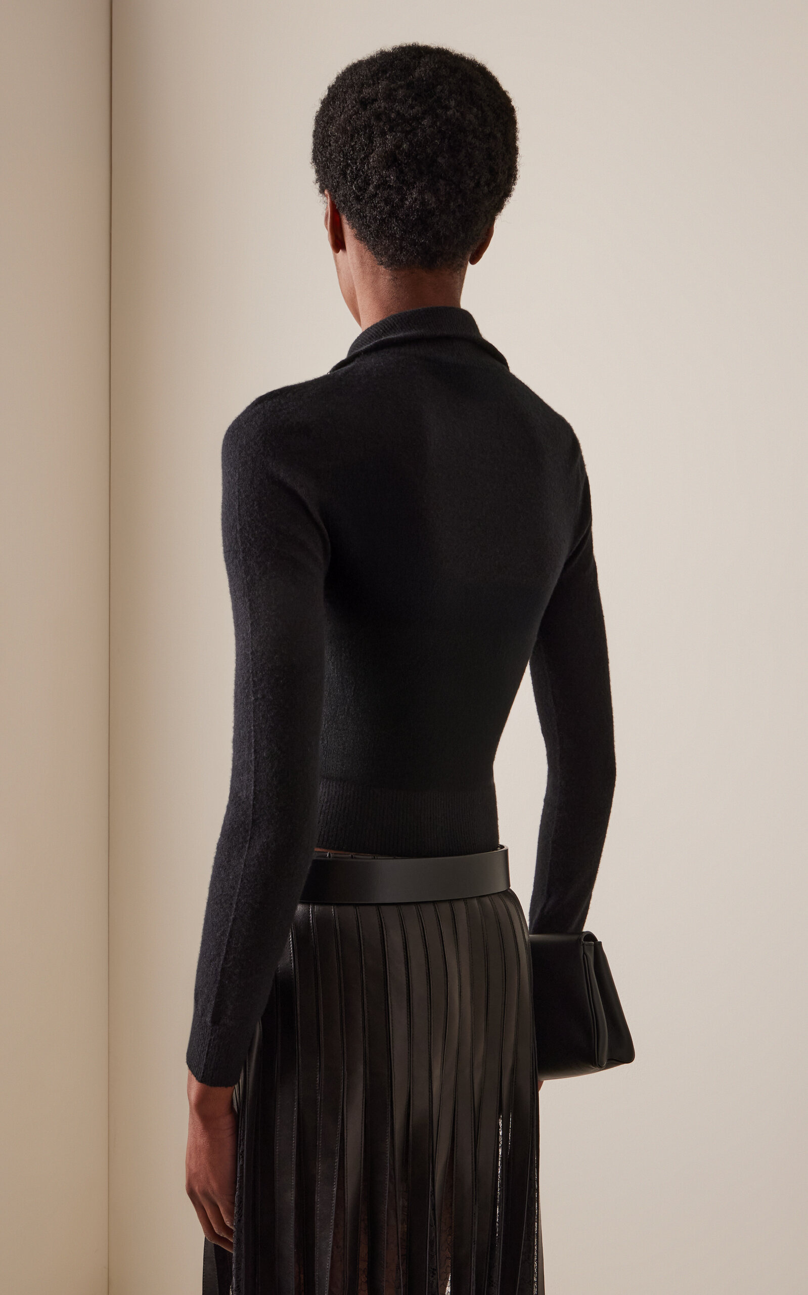 The Paxton Half-Zip Cashmere Sweater black - 4