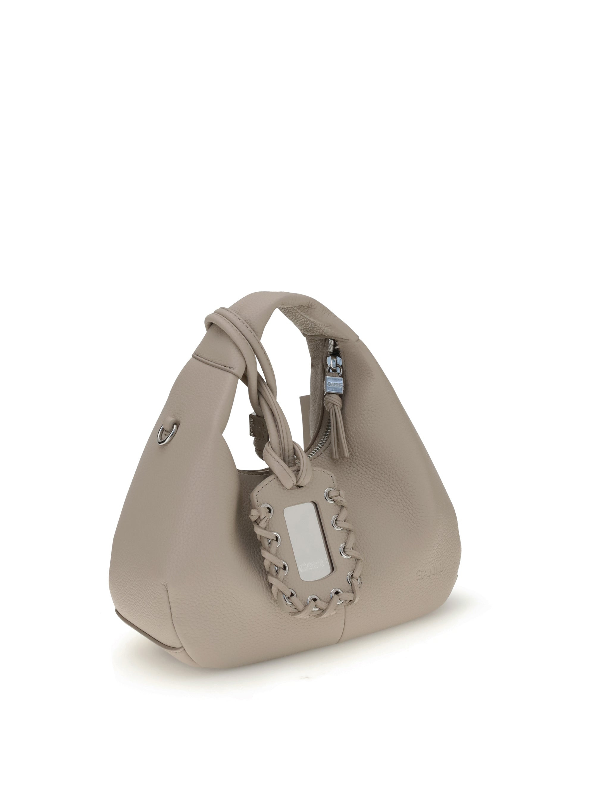 Ganni Women Hobo Mini Grained - 2
