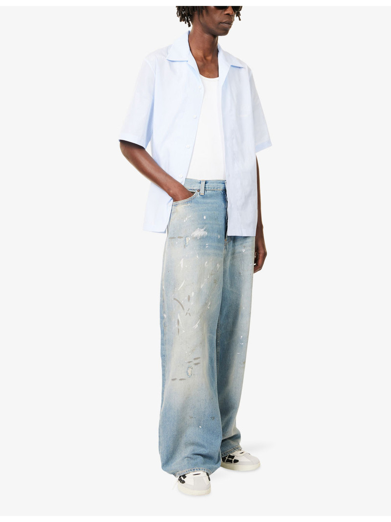 AMIRI Starburst Striped Cotton-Poplin Shirt outlook