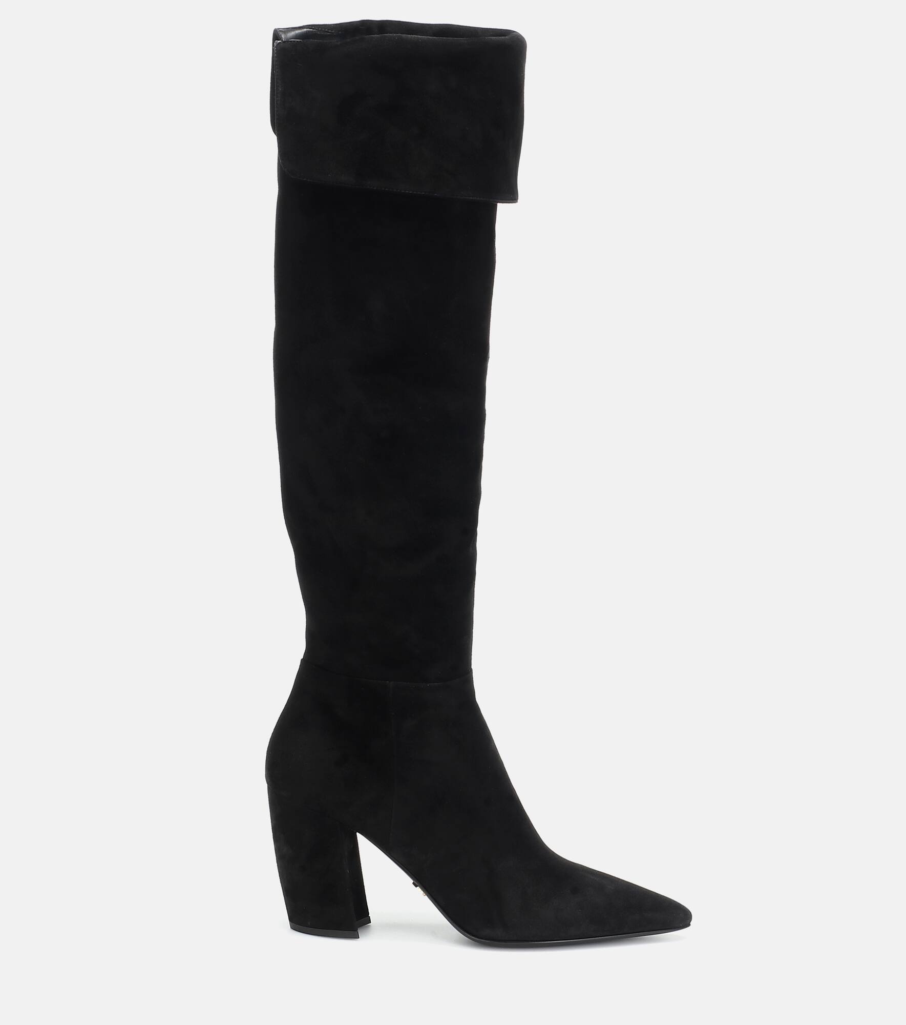 Suede over-the-knee boots - 5