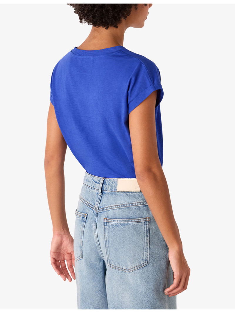 Willa V-Neck Cotton-Jersey T-Shirt 4