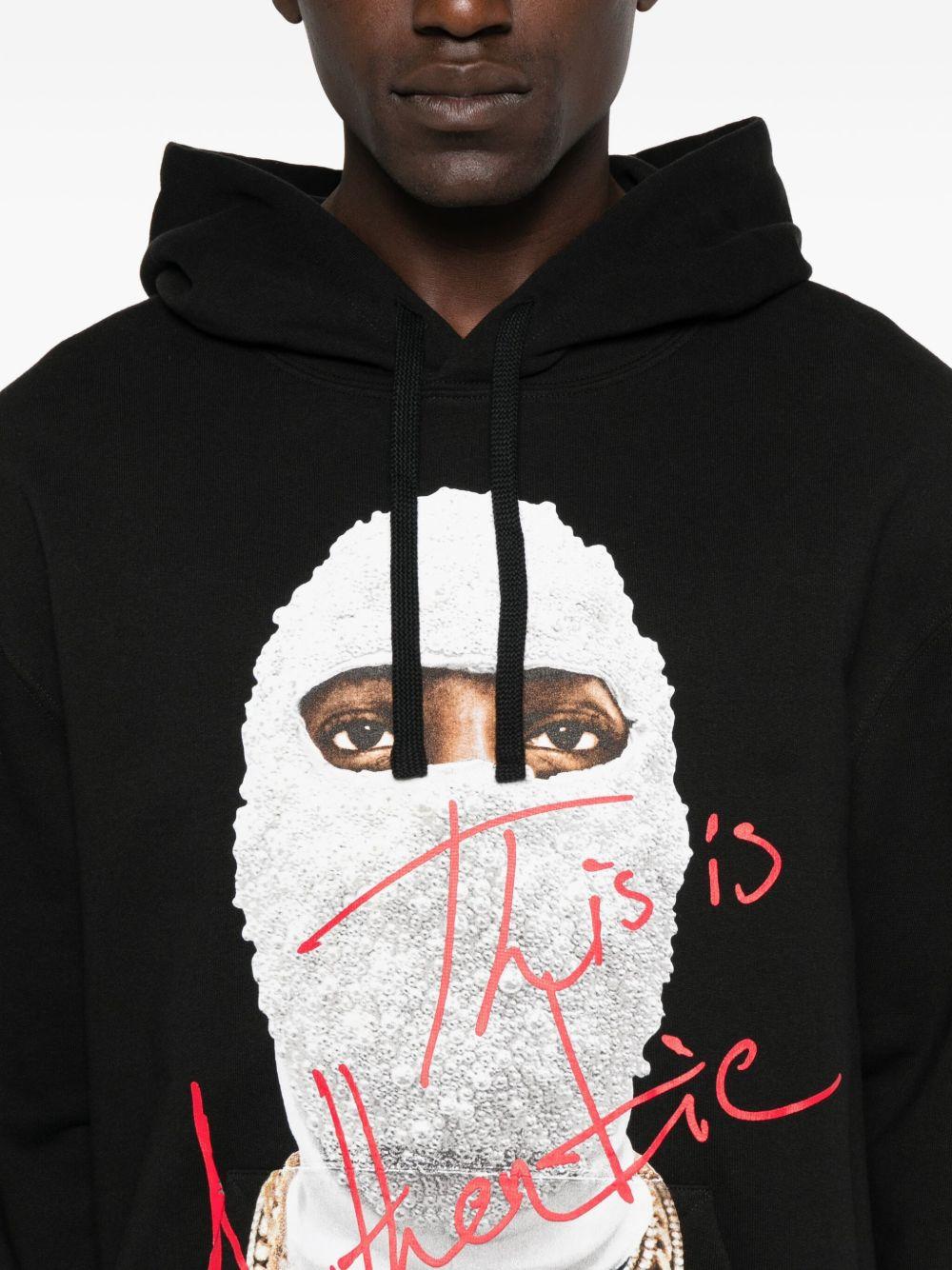 graphic-print cotton hoodie - 5