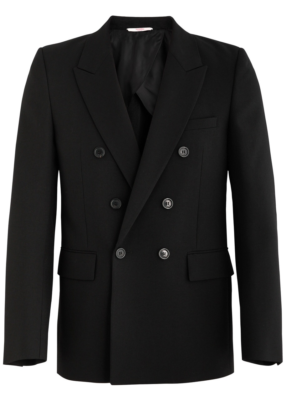 ジャケット Saint Laurent Double-Breasted Jacket In Wool SAINT LAURENT Double-breasted wool suit jacket | NET-A-PORTER