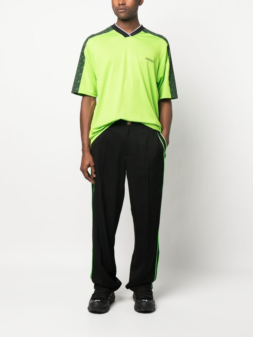 striped-detailing trousers - 2