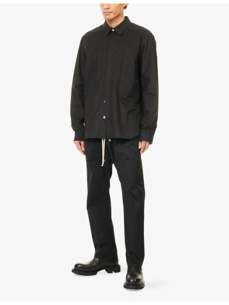 Rick Owens Fogpocket Relaxed-Fit Cotton-Poplin Overshirt outlook