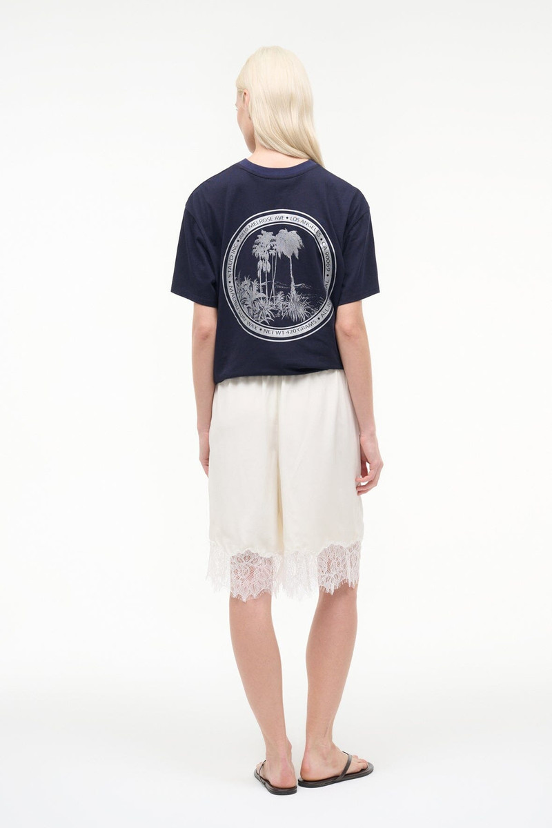 STAUD VERANO SILK SHORT WHITE 3