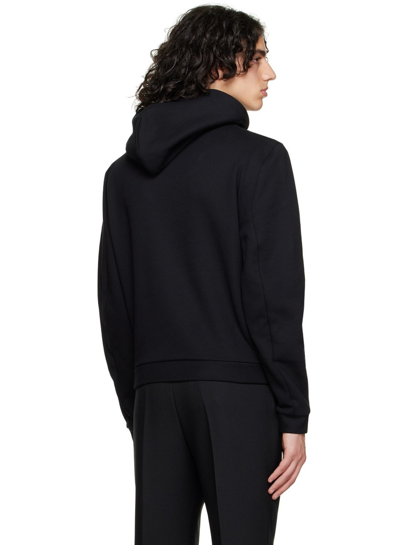 Black Embroidered Hoodie 3