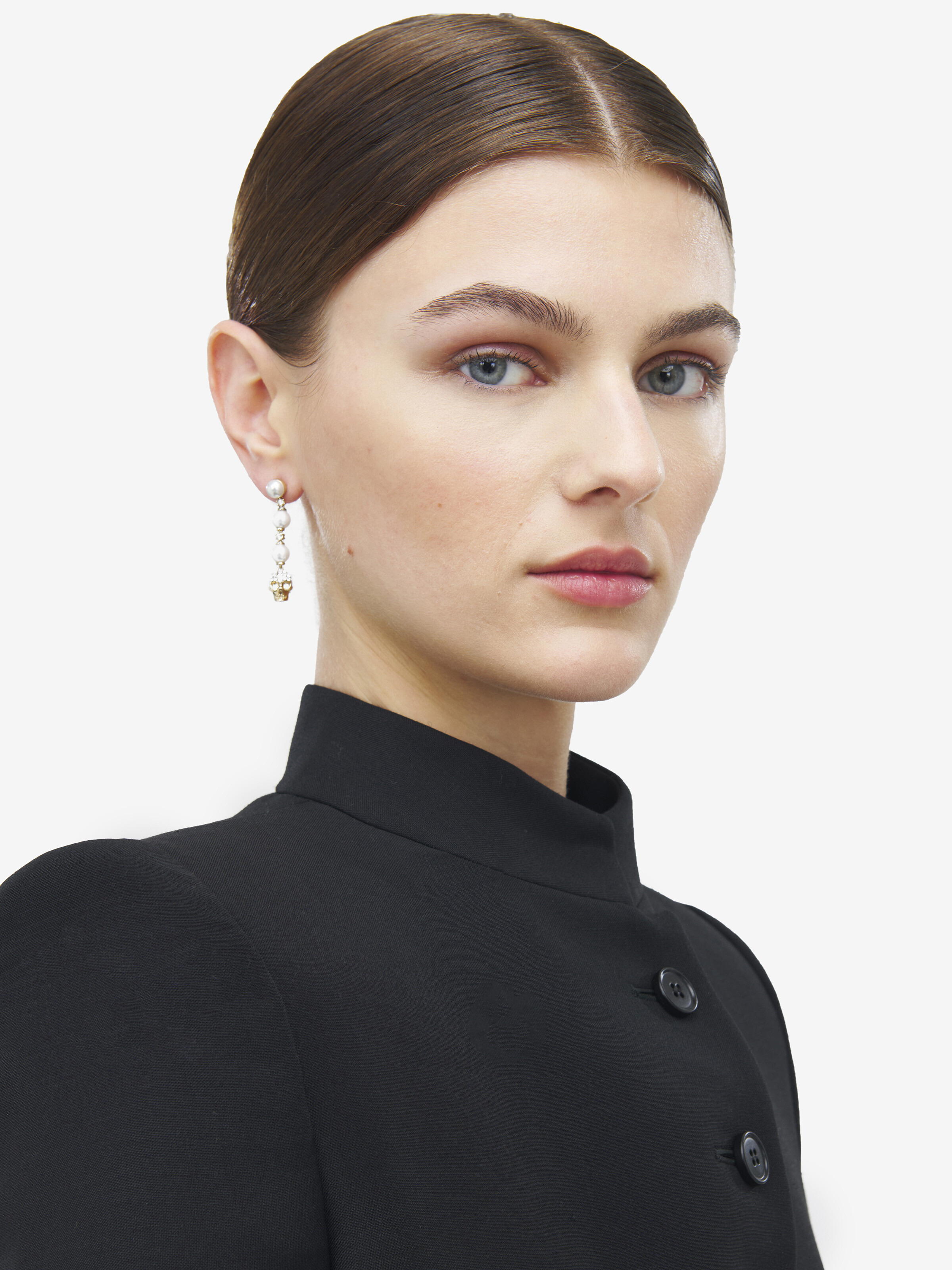 Skull And Pearl Earrings - 2