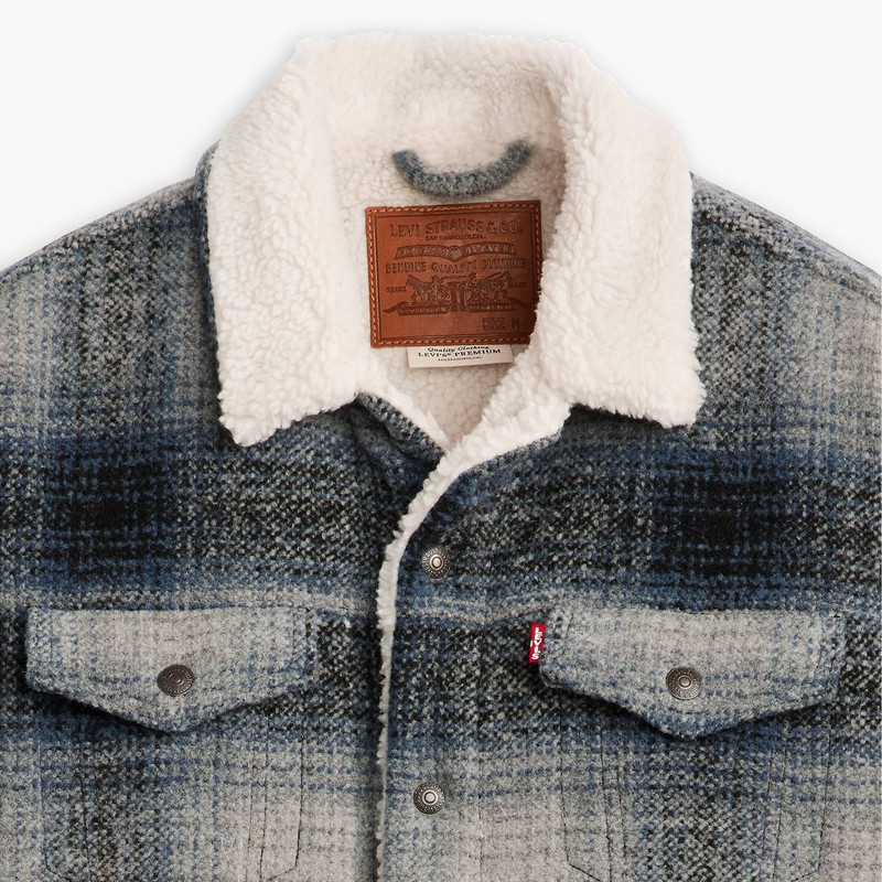 PLAID TYPE III SHERPA TRUCKER JACKET 6