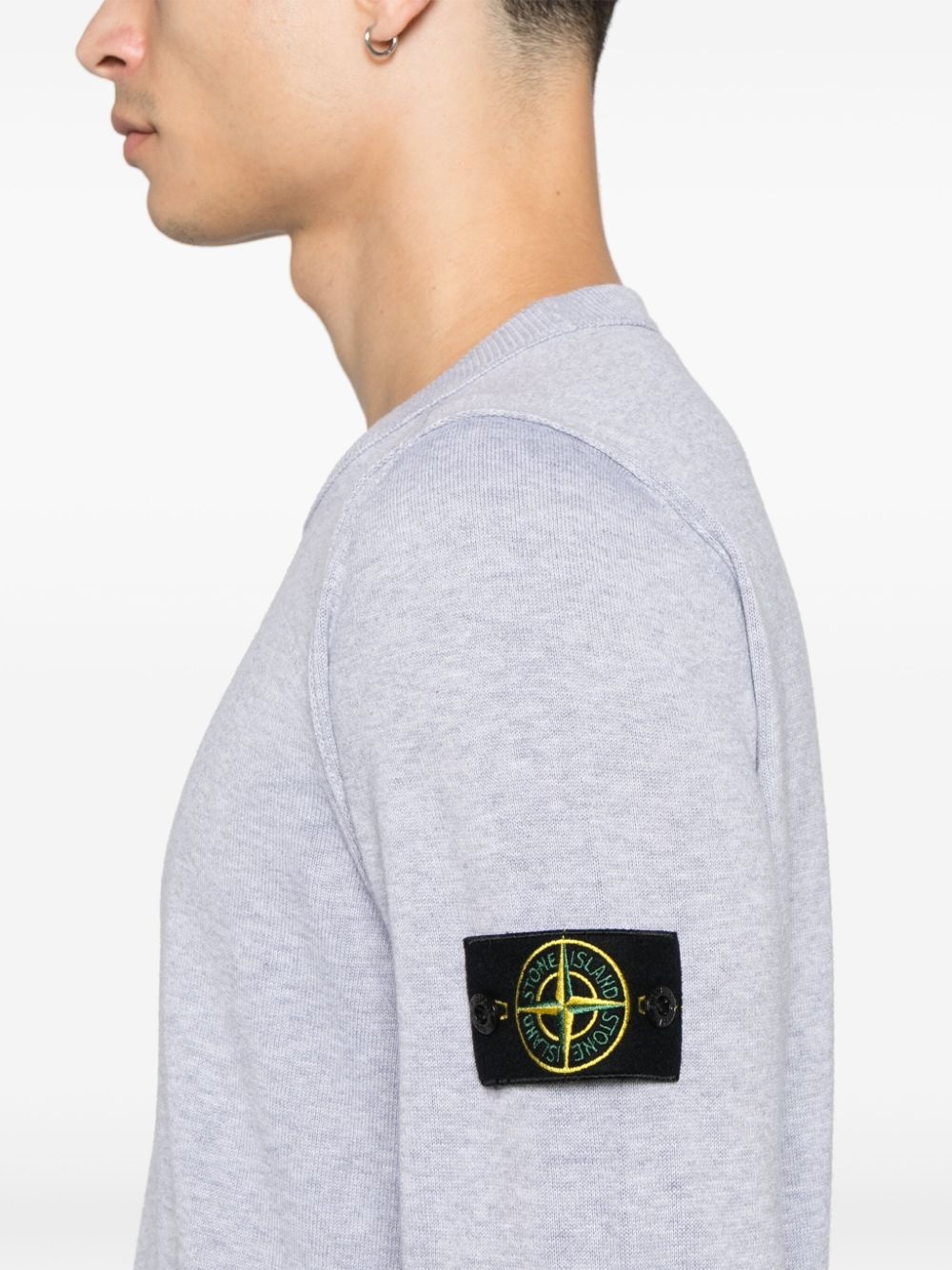 Compass-badge sweater - 5